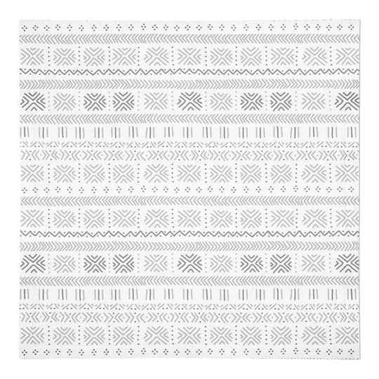 Gray Mudcloth 10" x 10" Cotton Twill Napkin